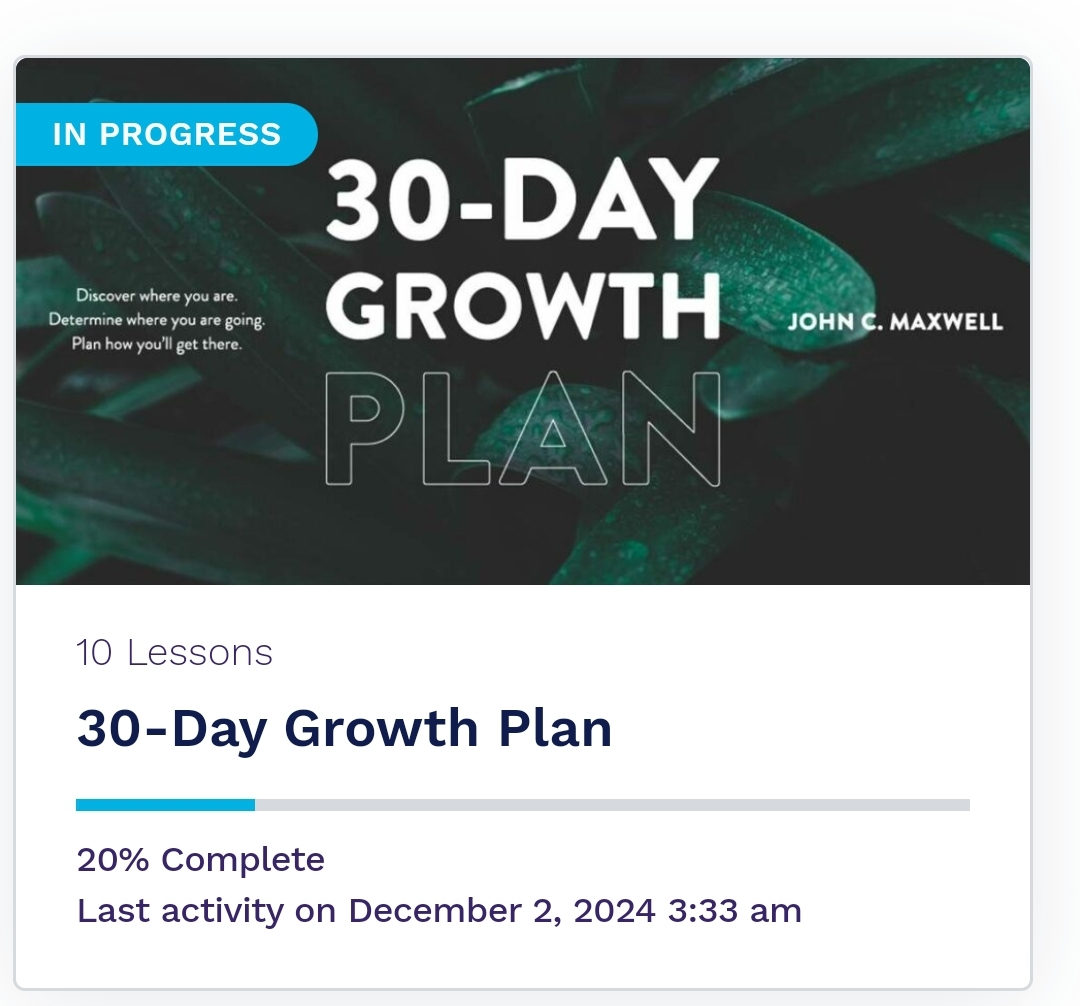 You Can’t Lead if You Don't Grow