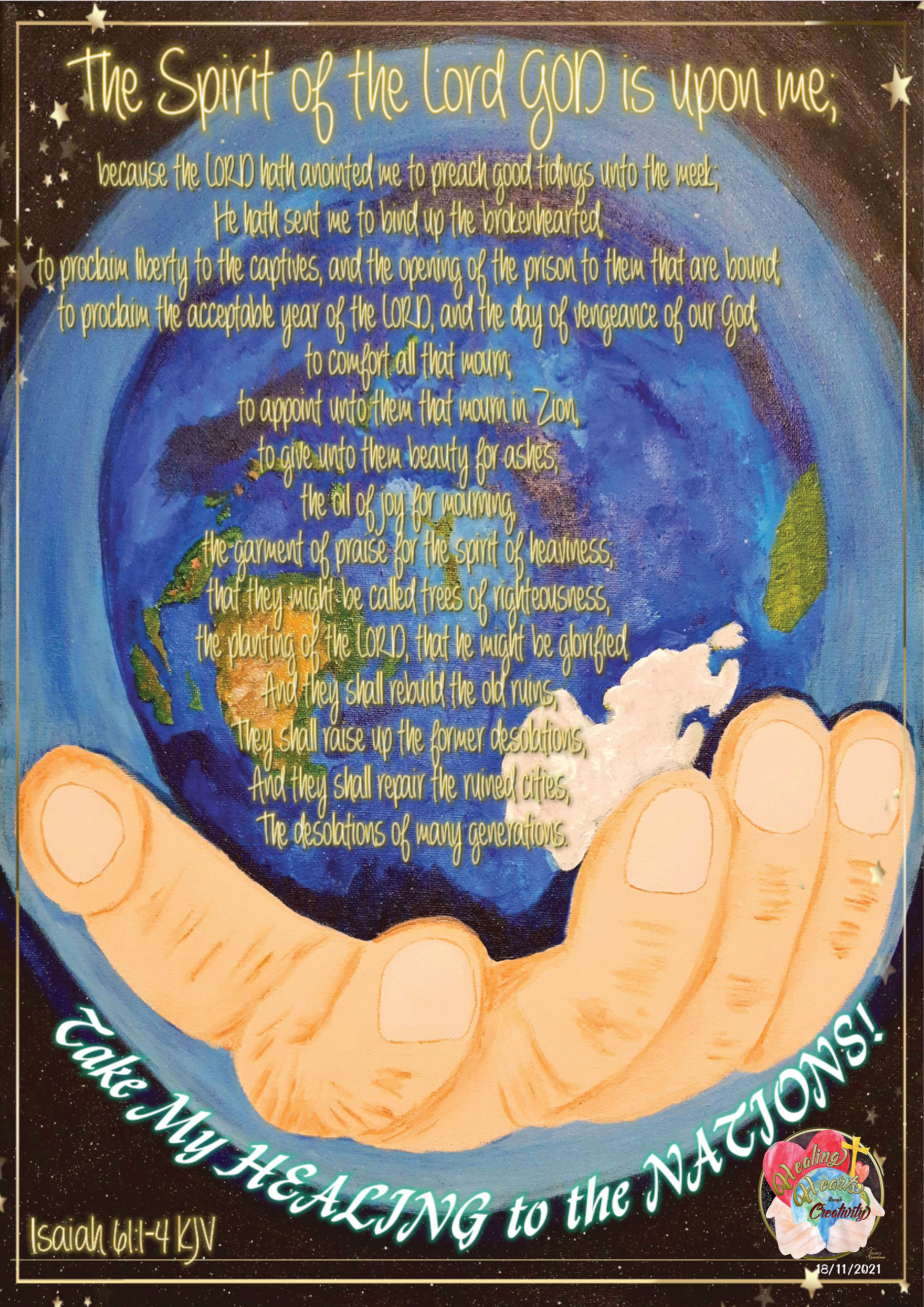 Isaiah 61 — original painting by Patrizia Schwartz