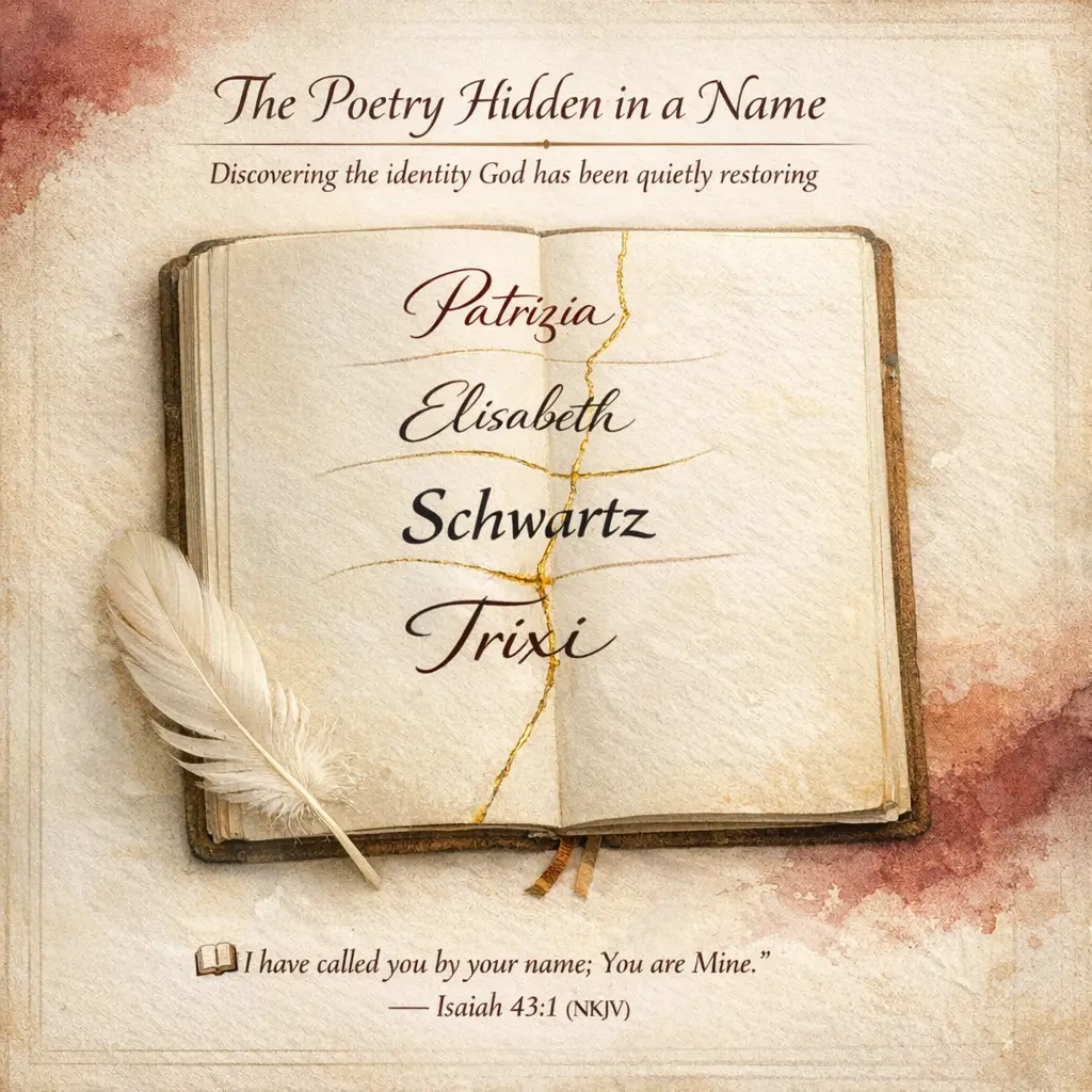 The poetry hidden in a name — Patrizia Elisabeth Schwartz, a.k.a. Trixi — with Isaiah 43:1
