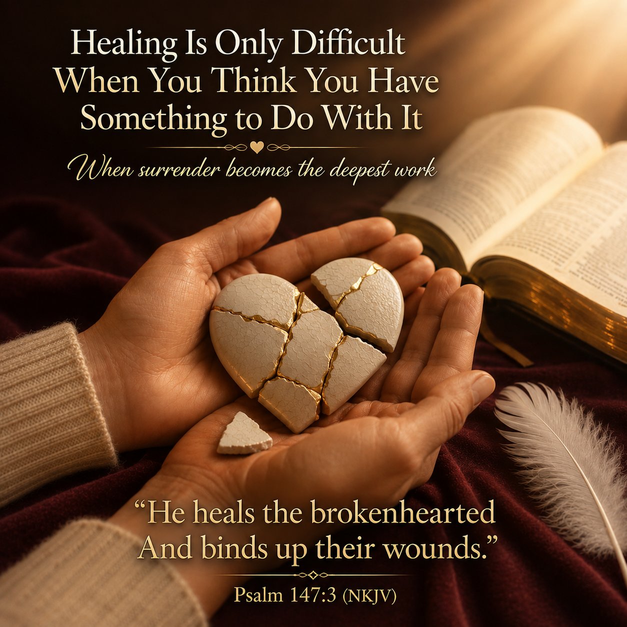 Healing Is Only Difficult When You Think You Have Something to Do With It